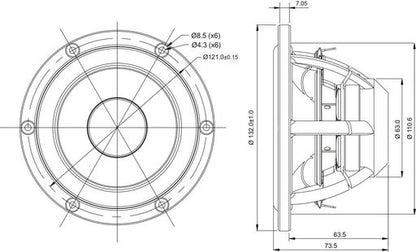 SB Acoustics - 5" Satori Mid-Range - MR13P-4