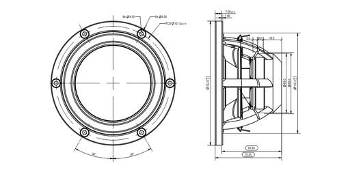 SB Acoustics - 5" Satori TeXtreme Mid-Range - MR13TX-4