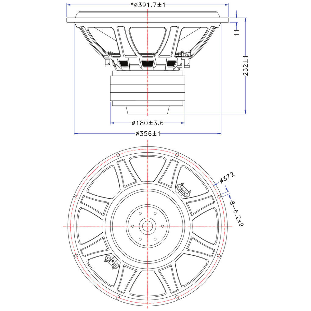 Dayton Audio - 15" Max-X Subwoofer DVC - MX15-22