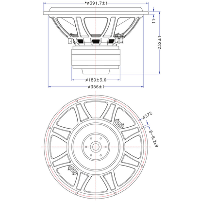 Dayton Audio - 15" Max-X Subwoofer DVC - MX15-22