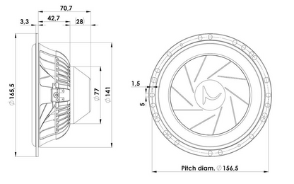 Scan-Speak - 6" Automotive Mid-Woofer - 16W/4531G06