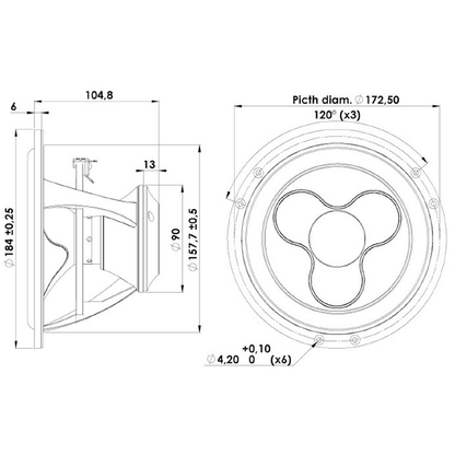 Scan-Speak - 7" Illuminator Woofer - 18WU/4747T00