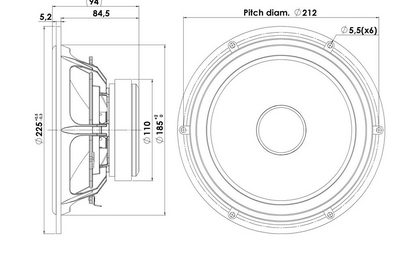 Scan-Speak - 8" Discovery Woofer - 22W/8534G00