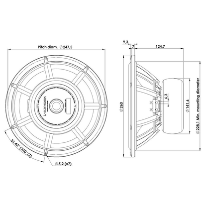 Scan-Speak - 10" Revelator Woofer - 26W/4867T00
