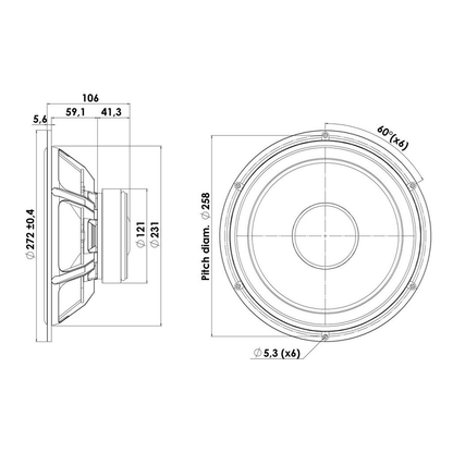 Scan-Speak - 10" Discovery Woofer - 26W/8534G00