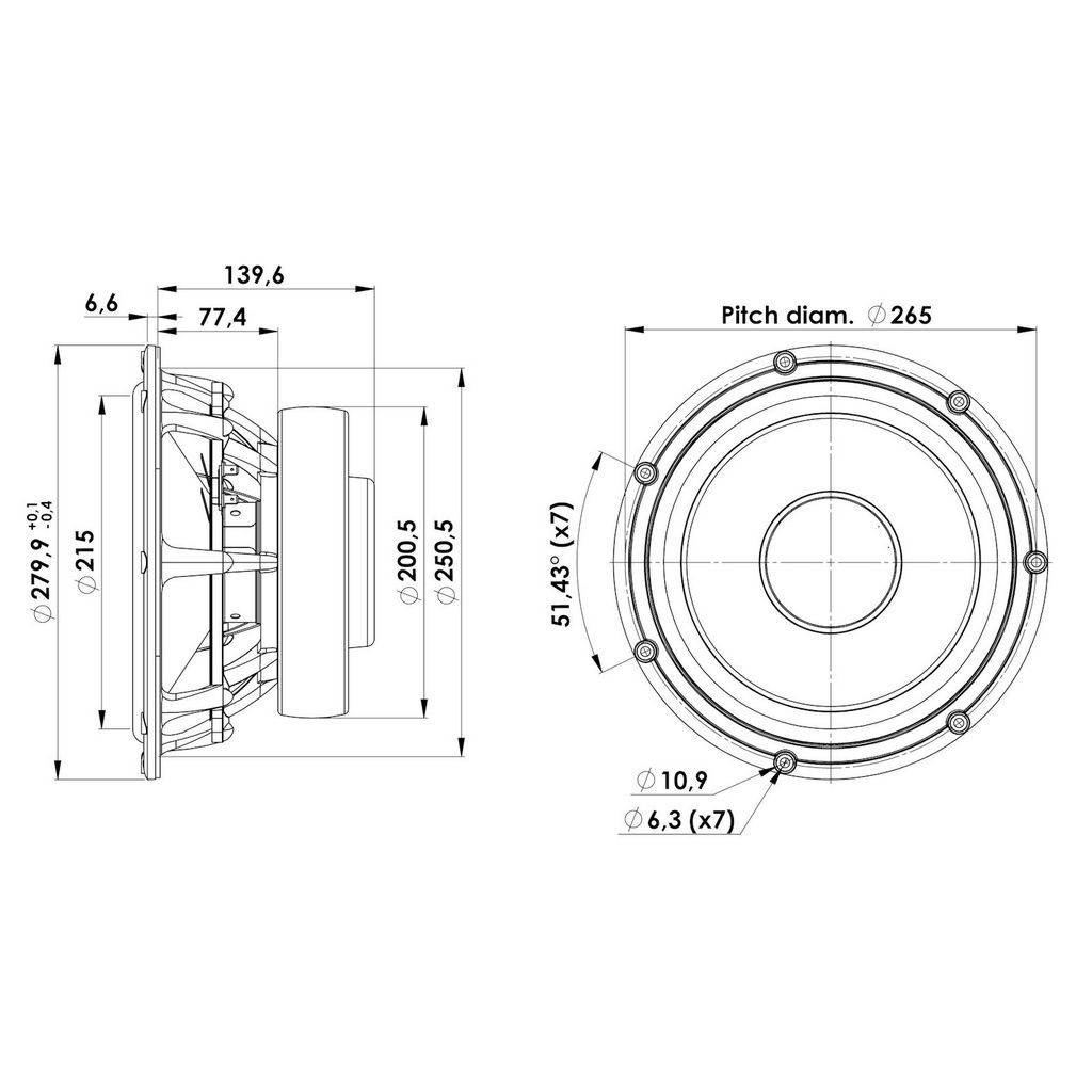 Scan-Speak - 11" Revelator Subwoofer - 28W/4878T00