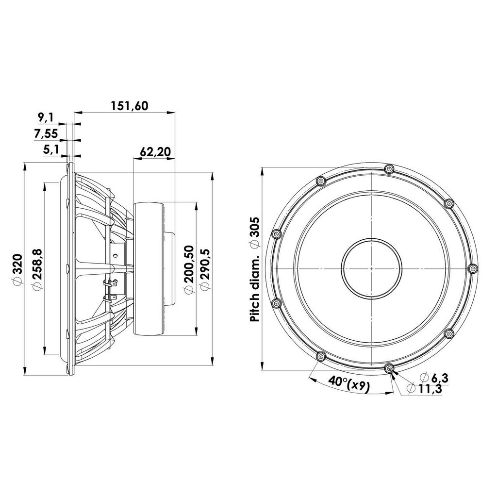 Scan-Speak - 13" Revelator Subwoofer - 32W/4878T00