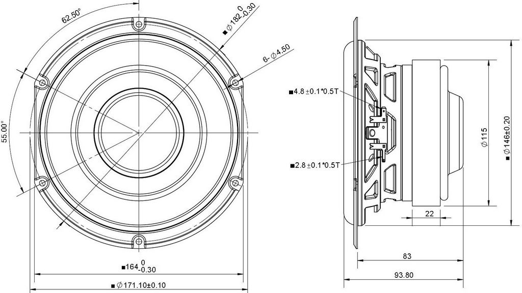 Peerless - 6½" SLS Subwoofer - P830946