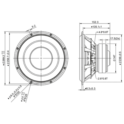 Peerless - 10" XXLS Subwoofer - P835037