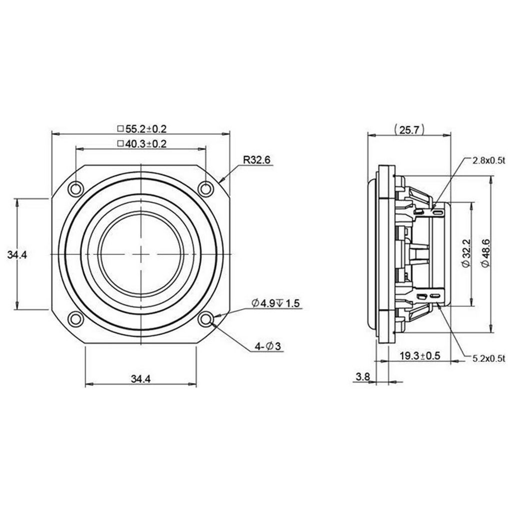 Peerless - 2" Full Range Driver - ANC-50N25AL04-04