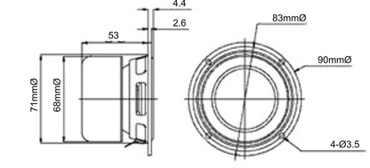 HiVi - 3" Full Range Driver - B3N