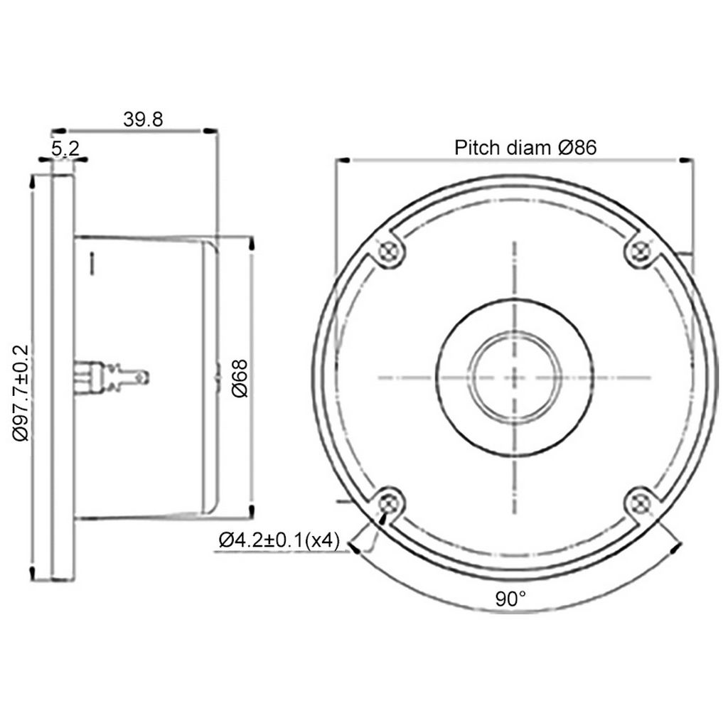 Scan-Speak - ¾" Classic Dome Tweeter - D2010/852100