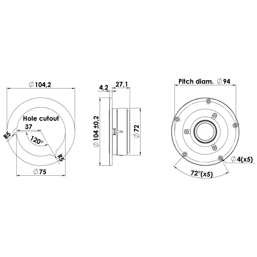 Scan-Speak - 1" Discovery Dome Tweeter - D2606/920000