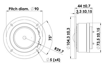 Scan-Speak - 1" Classic Dome Tweeter - D2904/950000