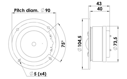 Scan-Speak - 1" Classic Dome Tweeter - D2905/930000