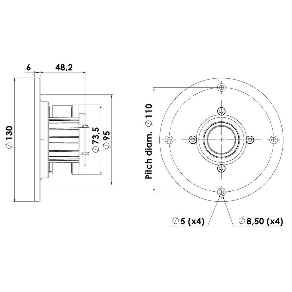 Scan-Speak - 1¼" Revelator Dome Tweeter - D2905/990000