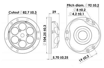Scan-Speak - 1" Illuminator Dome Tweeter - D3004/662000