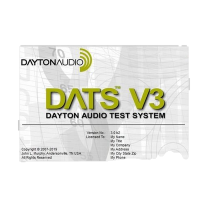 Dayton Audio - Test System - DATS-V3