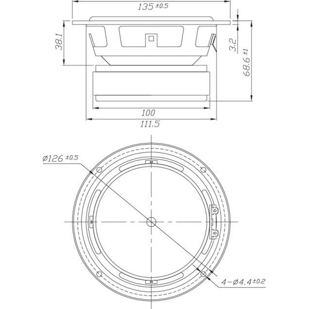 Dayton Audio - 5" Designer Woofer - DS135-8