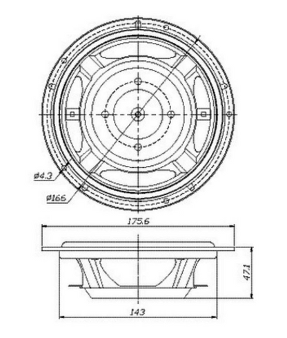 Dayton Audio - 6½" Designer Passive Radiator - DS175-PR