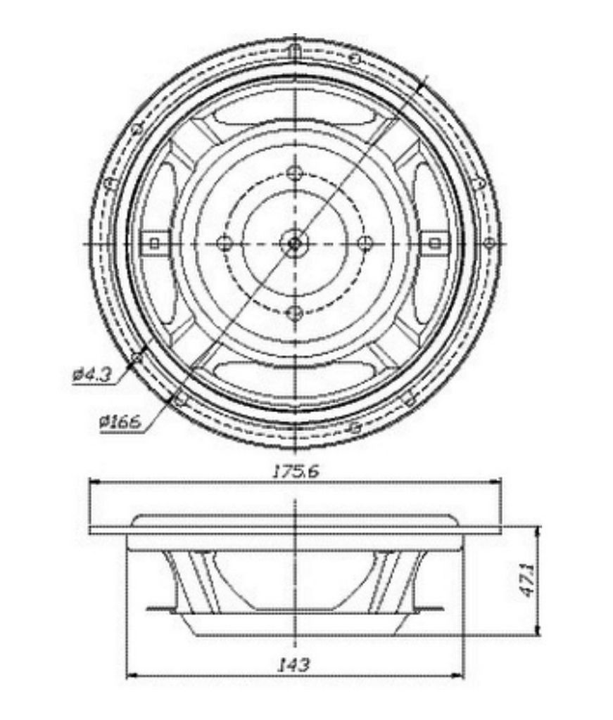 Dayton Audio - 6½" Designer Passive Radiator Aluminium - DSA175-PR
