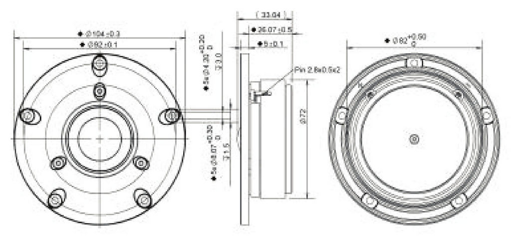 Peerless - 1" Silk Dome Tweeter - DX25TG59-04
