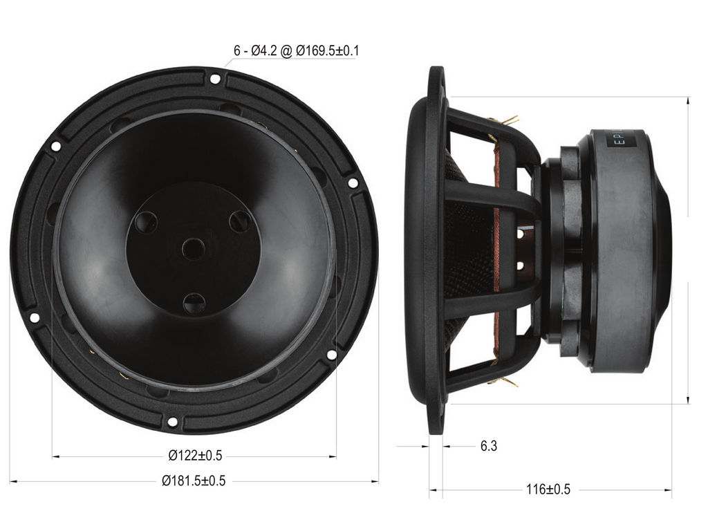Dayton Audio - 7" Extended Range Subwoofer - Epique - E180HE-44