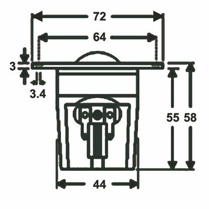 Morel - 1⅛" Dome Tweeter 8 Ohm - ET448