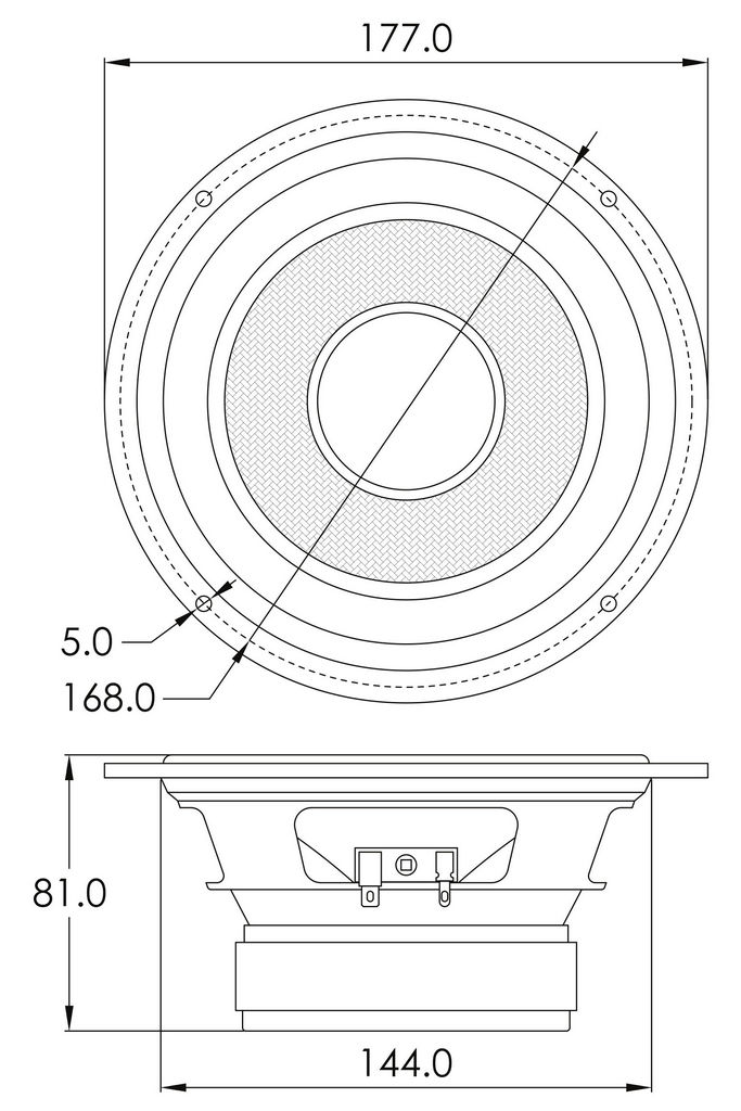 Dayton Audio - 6½" Woofer Glass Fibre - GF180-4