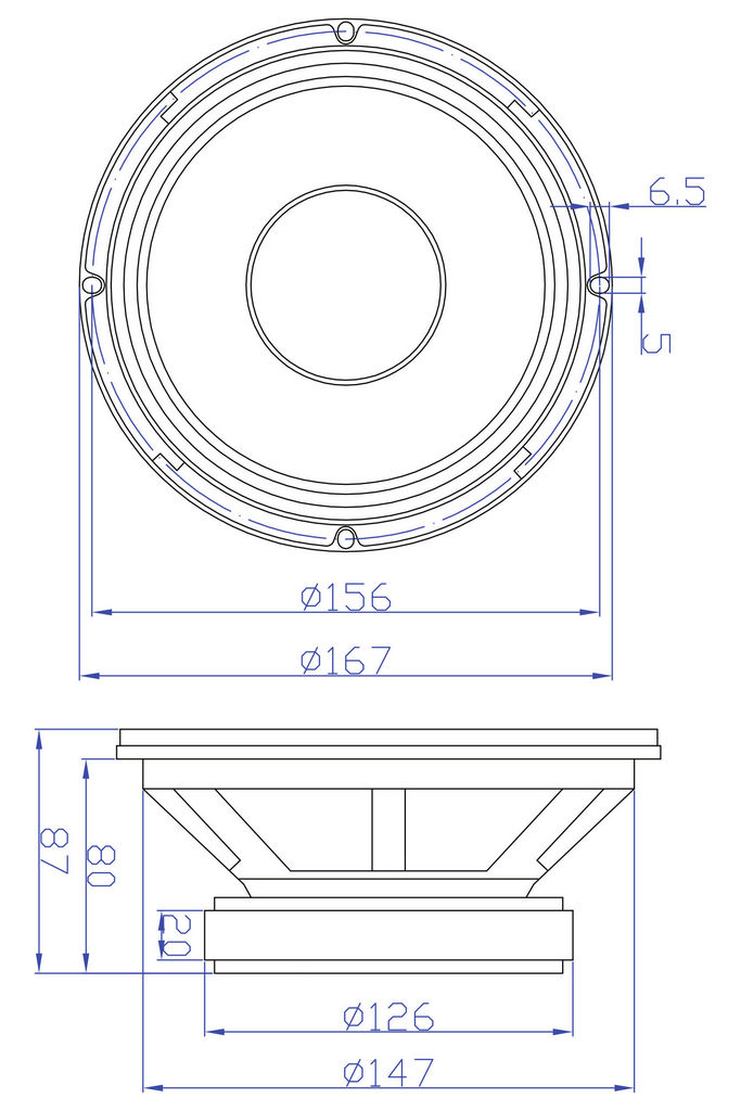 Dayton Audio - 6½" Midbass Driver - MB620-8