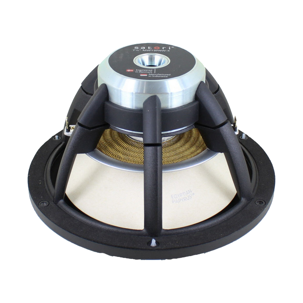 SB Acoustics - 7.5" Satori White Cone Mid-Woofer - MW19PNW-4