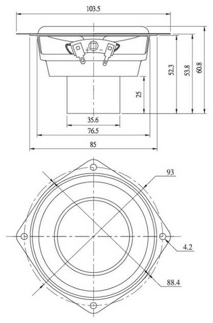 Dayton Audio - 3½" Full Range Driver - ND90-8