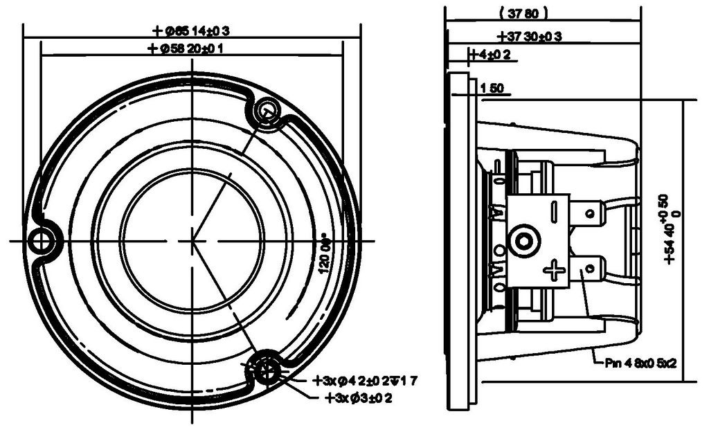 Peerless - 2" NE Full Range Neo - NE65W-04