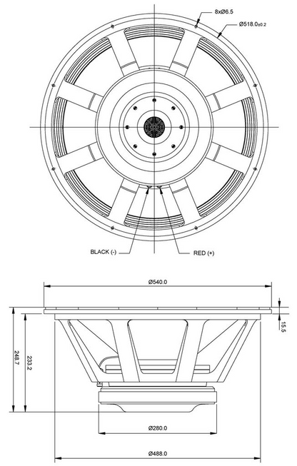 SB Audience - 21" NERO Subwoofer - NERO-21SW1100D