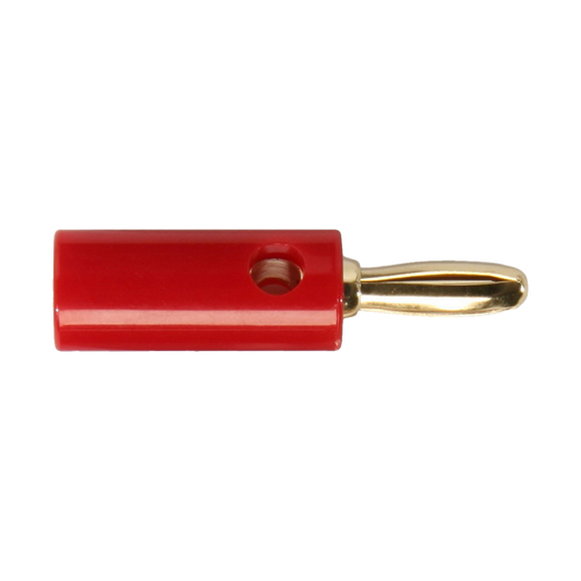 4mm Banana Plug, Gold Plated, Red - P756
