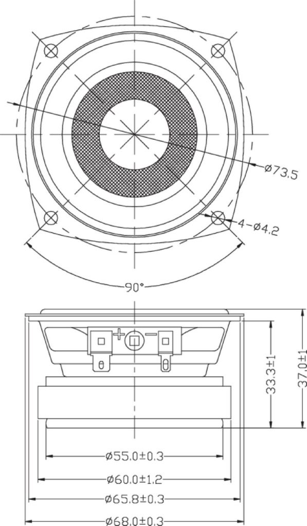 Dayton Audio - 2½" Full Range Driver - PC68-4
