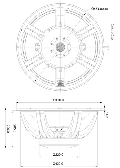 SB Audience - 18" ROSSO Subwoofer - ROSSO-18SW800