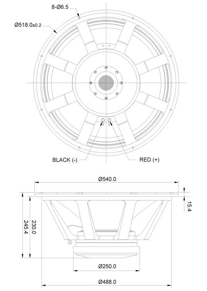 SB Audience - 21" ROSSO Subwoofer - ROSSO-21SW800