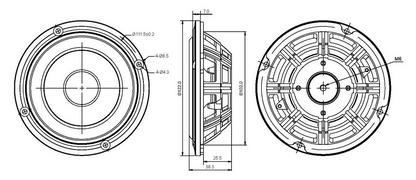 SB Acoustics - 4" PFCR Passive Radiator - SB12PFCR-00