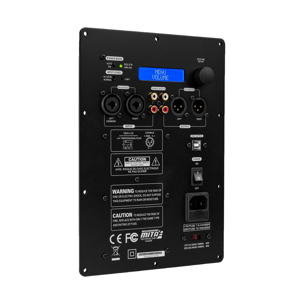 Dayton Audio - 500W DSP Plate Amplifier - SPA500DSP