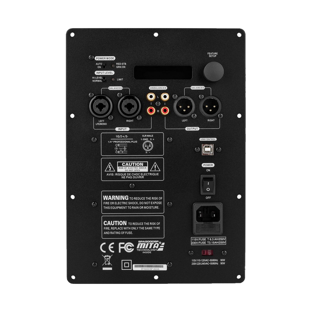 Dayton Audio - 500W DSP Plate Amplifier - SPA500DSP