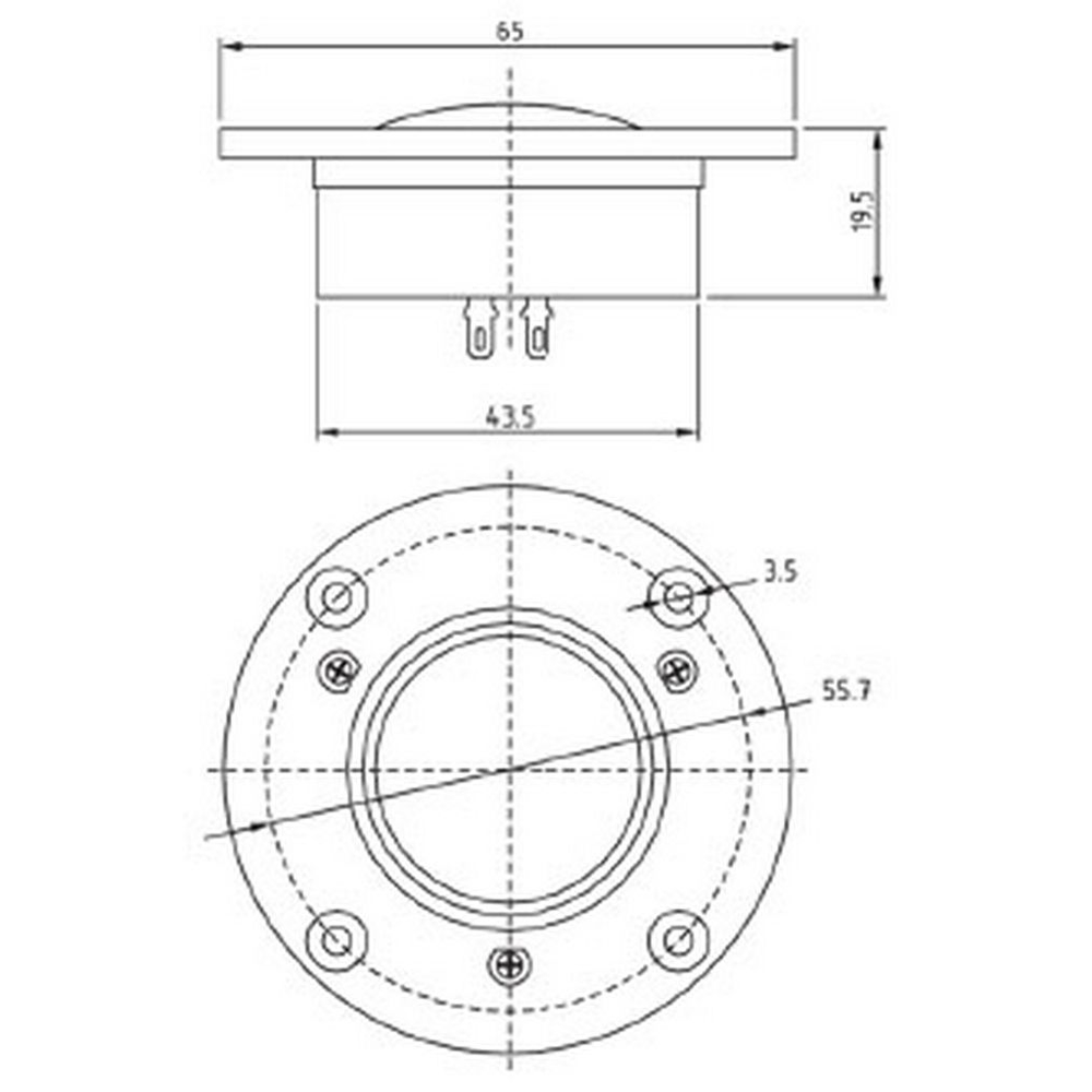 Dayton Audio - 1⅛" ND Soft Dome Tweeter - ND28F-6