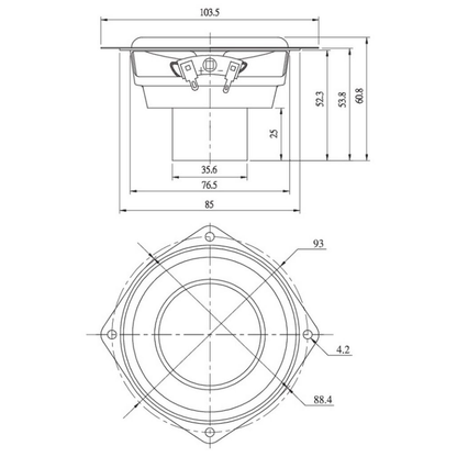 Dayton Audio - 3½" Full Range Driver - ND90-8