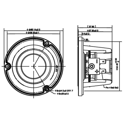 Peerless - 2" NE Full Range Neo - NE65W-04