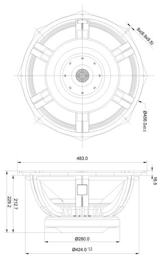 SB Audience - 18" NERO Subwoofer - NERO-18SW1100D