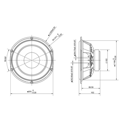 Peerless - 8" HDS Woofer - P830869