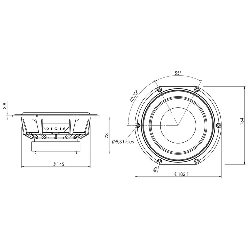 Peerless - 6½" HDS Mid-Woofer - P830874