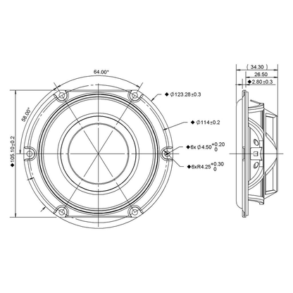 Peerless - 3½" Passive Radiator - P830878