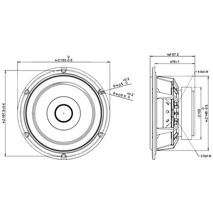 Peerless - 6½" HDS Mid-Woofer - P830883