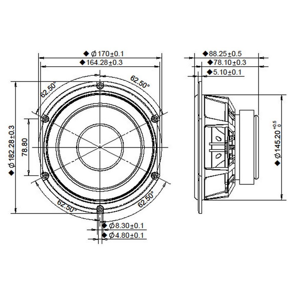 Peerless - 6½" HDS Mid-Woofer - P830990
